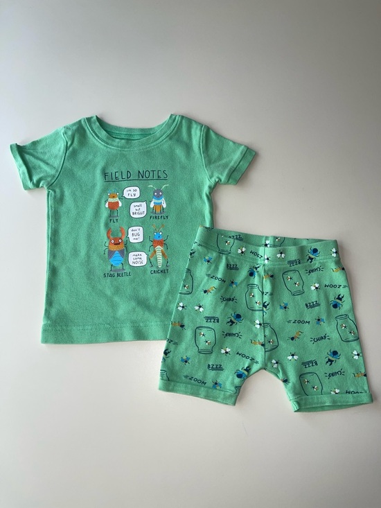 Old Navy Other - Old Navy Field Notes Bug Graphic Short Sleeve Pajamas 2T